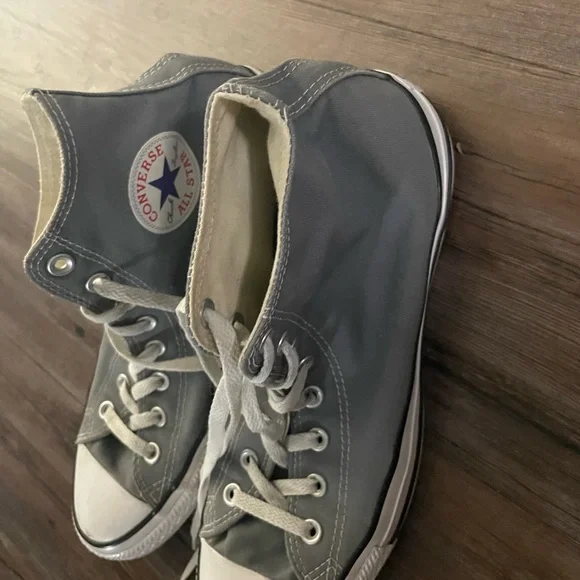 Converse All Star Chuck Taylor Hi 1J793 Gray Mens 9.5 Sneakers Womens 11.5 Grey - Picture 6 of 6